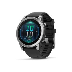 Garmin fÄnix E - stainless steel - sport watch with band - black - 16 GB